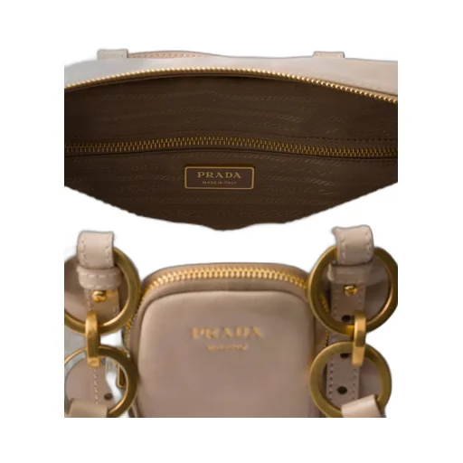 Prada Dangle Medium Leather Top-Handle Bag