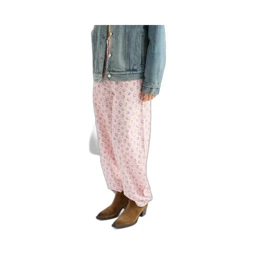 Floral Print Batiste Pants