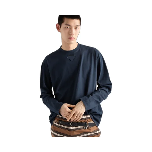 Long-Sleeved Cotton T-Shirt