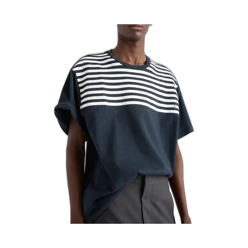 Oversized Striped Cotton T-Shirt