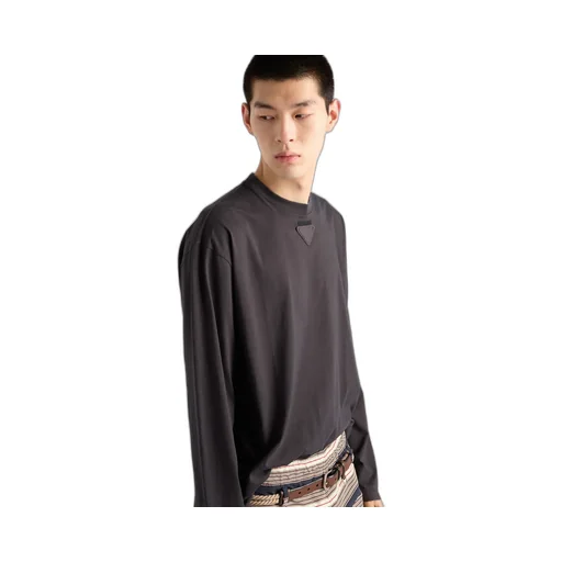 Long-Sleeved Cotton T-Shirt