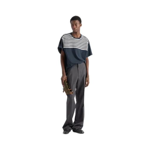 Oversized Striped Cotton T-Shirt
