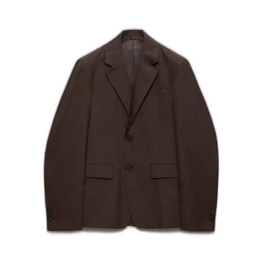 Single-Breasted Mohair And Silk Jacket