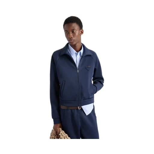 Zippered Technical Fabric Jacket
