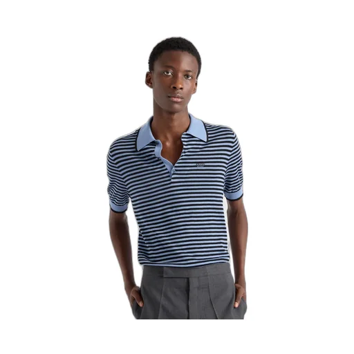 Striped Cotton Polo Shirt