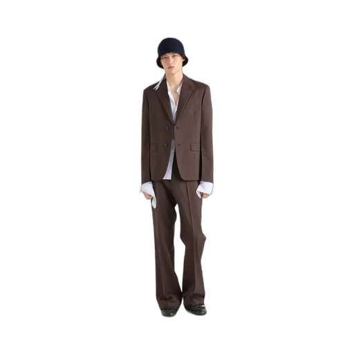 Single-Breasted Mohair And Silk Jacket