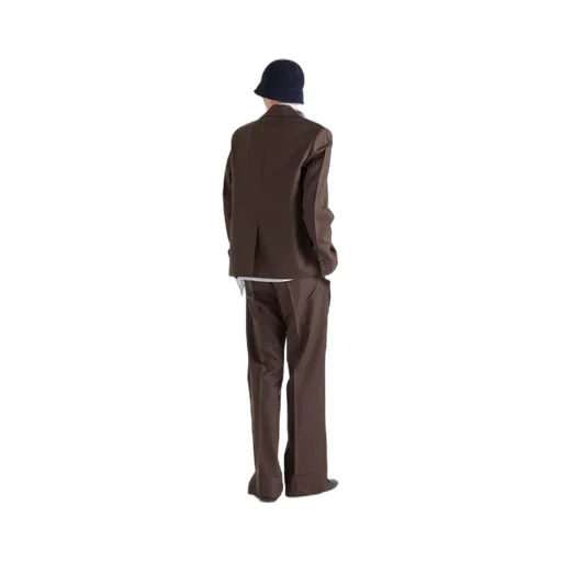Single-Breasted Mohair And Silk Jacket