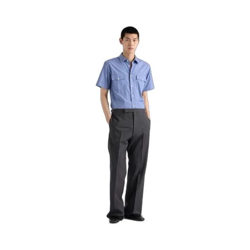 Short-Sleeved Cotton Shirt