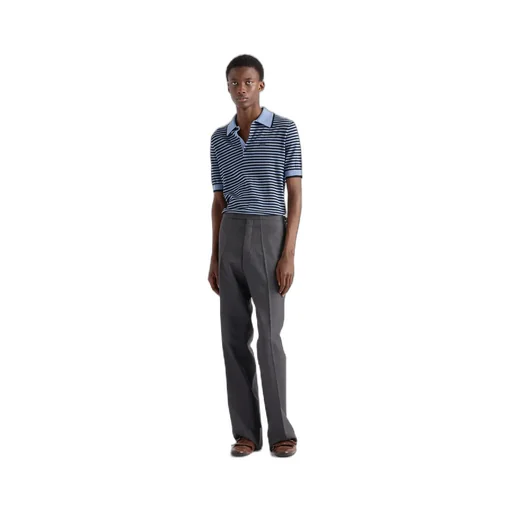 Striped Cotton Polo Shirt
