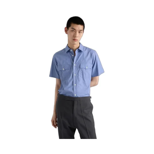Short-Sleeved Cotton Shirt