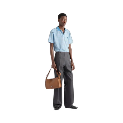Striped Cotton Polo Shirt