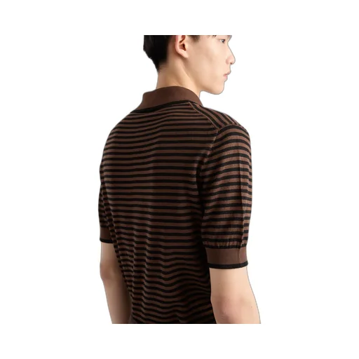 Striped Cotton Polo Shirt