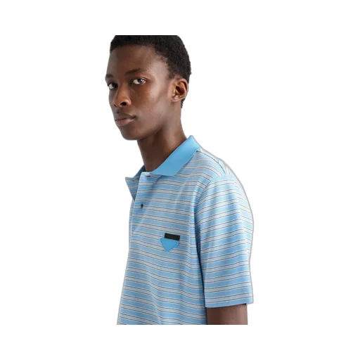 Striped Cotton Polo Shirt