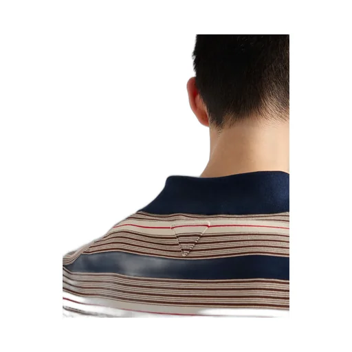 Striped Cotton Polo Shirt