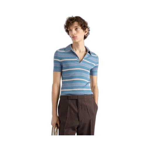 Striped Cotton Polo Shirt