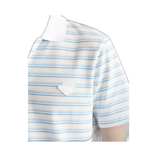 Striped Cotton Polo Shirt