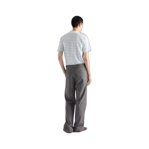 Striped Cotton Polo Shirt