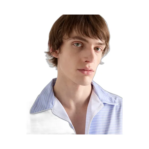 Striped Cotton Bowling Shirt