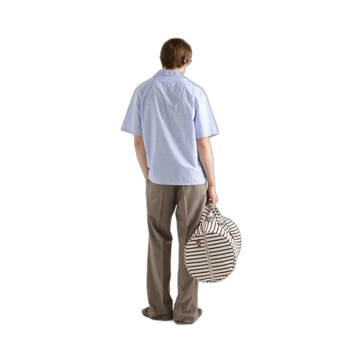 Striped Cotton Bowling Shirt