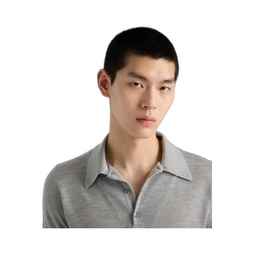 Cashmere And Silk Polo Shirt
