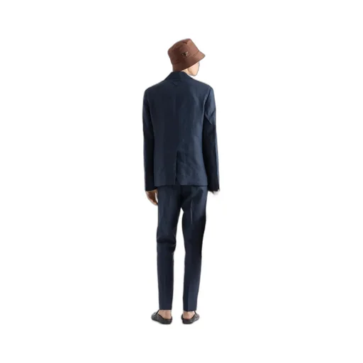 Single-Breasted Linen Jacket