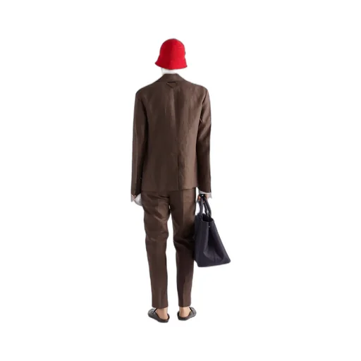 Single-Breasted Linen Jacket
