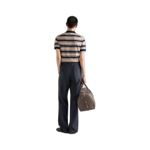 Striped Cotton Polo Shirt