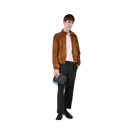 Suede Bomber Jacket