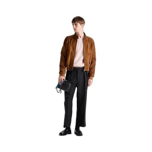 Suede Bomber Jacket
