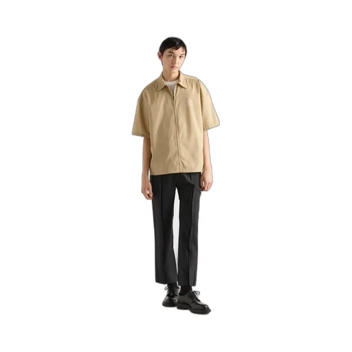 Short-Sleeved Technical Cotton Shirt