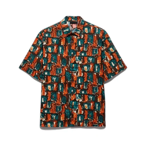 Short-Sleeved Cotton Shirt