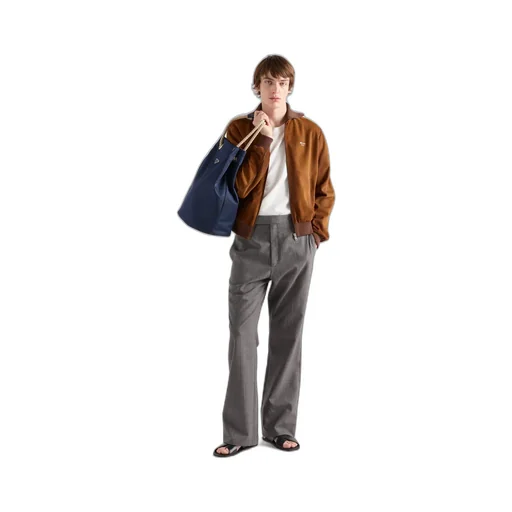 Suede Blouson Jacket