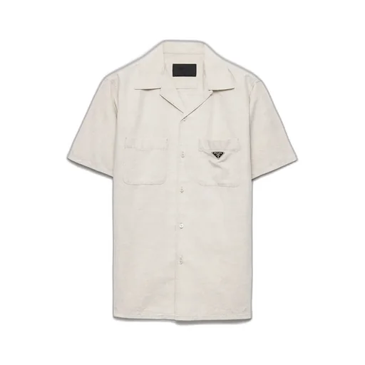 Short-Sleeved Chambray Shirt