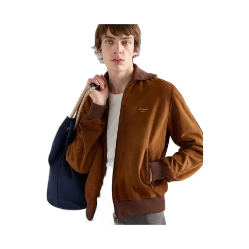Suede Blouson Jacket