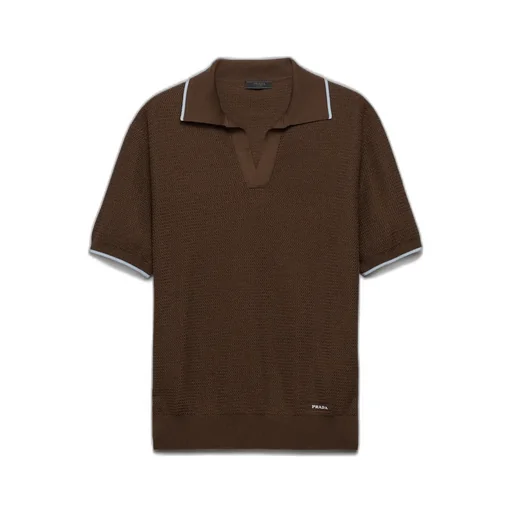 Silk And Cotton Polo Shirt