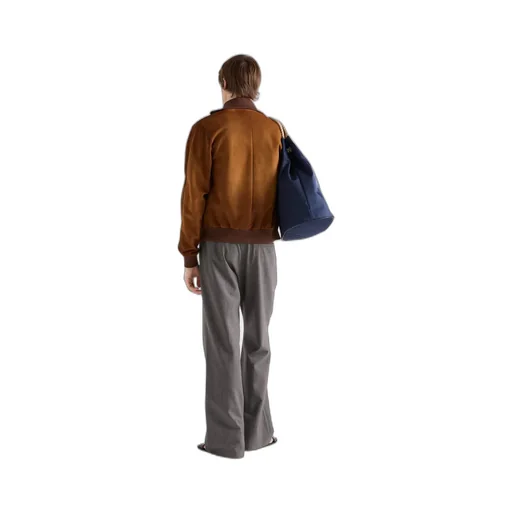 Suede Blouson Jacket