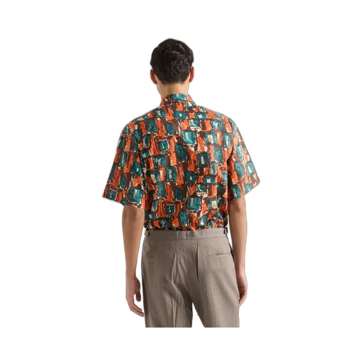 Short-Sleeved Cotton Shirt