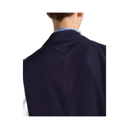 Single-Breasted Cotton Blend Jacket