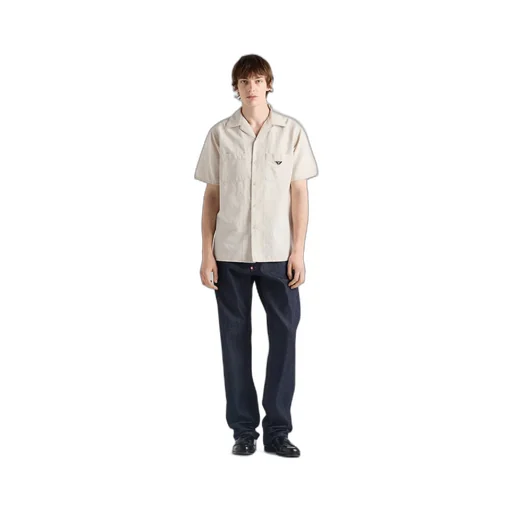 Short-Sleeved Chambray Shirt