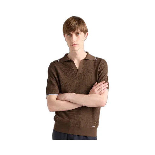 Silk And Cotton Polo Shirt