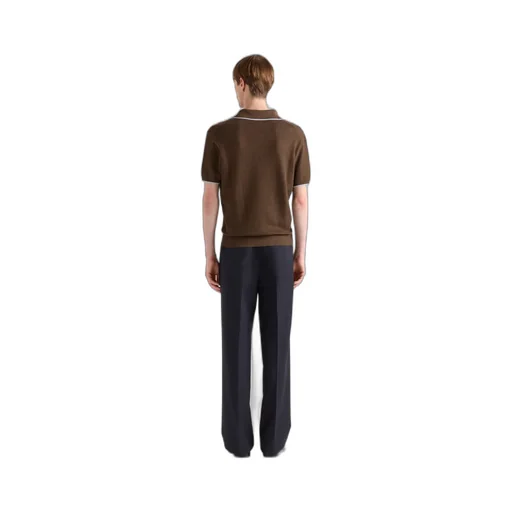 Silk And Cotton Polo Shirt