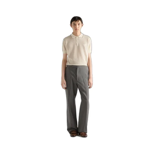 Silk And Cotton Polo Shirt