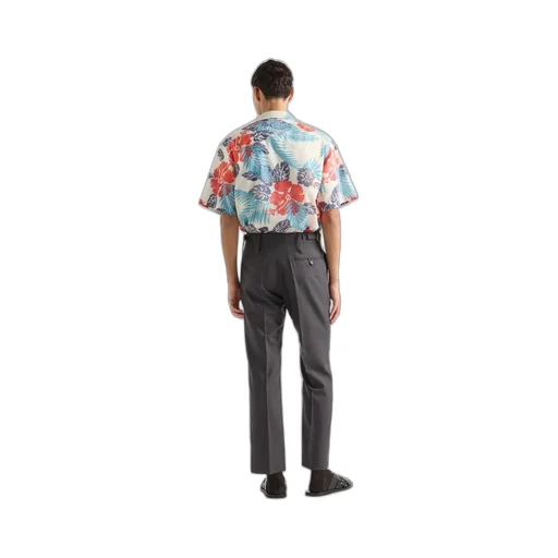 Printed Cotton Bowling Shirt