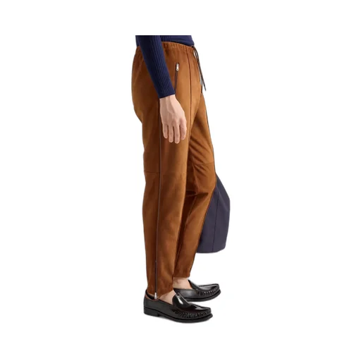 Suede Joggers