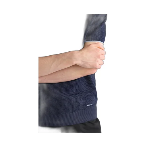 Short-Sleeved Silk And Cotton Sweater