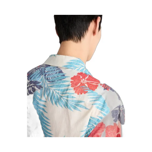 Printed Cotton Bowling Shirt