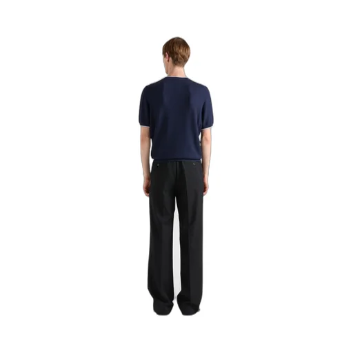Short-Sleeved Silk And Cotton Sweater