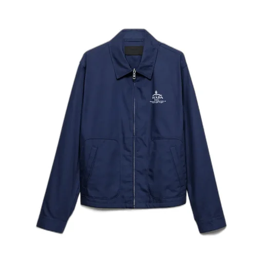 Cotton Blend Blouson Jacket
