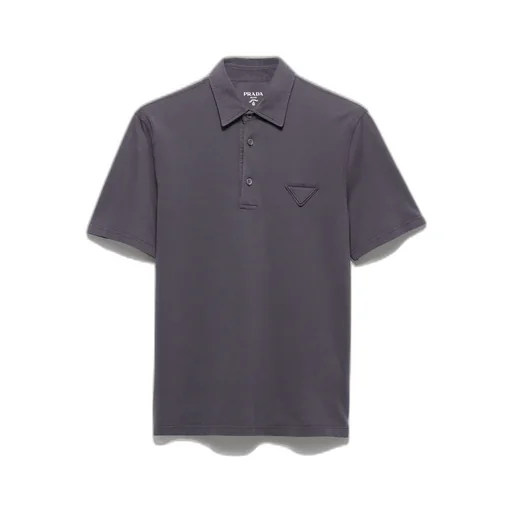 Short-Sleeved Piqué Polo Shirt