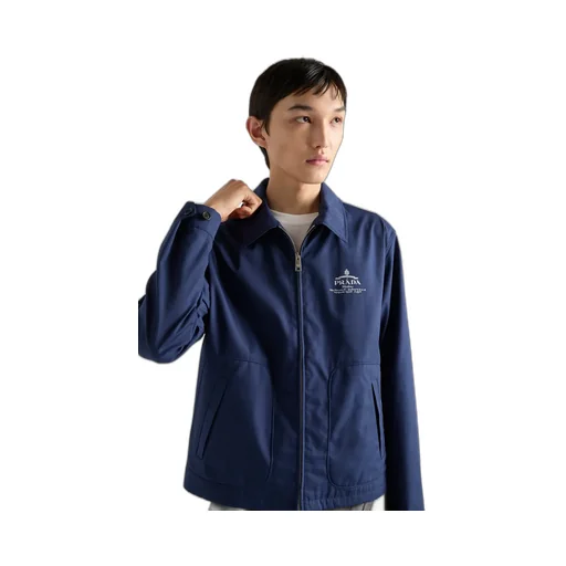 Cotton Blend Blouson Jacket